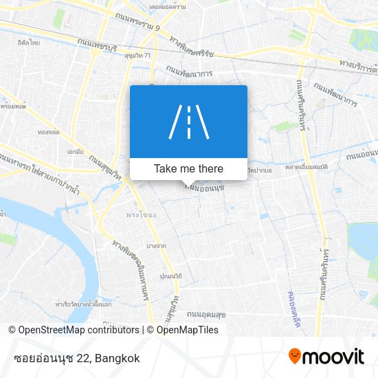 ซอยอ่อนนุช 22 map