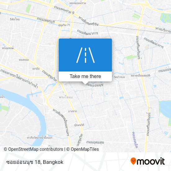 ซอยอ่อนนุช 18 map