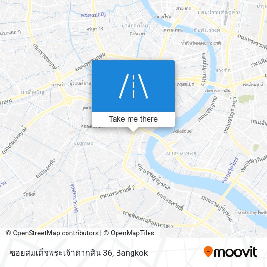 ซอยสมเด็จพระเจ้าตากสิน 36 map