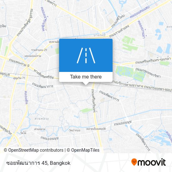ซอยพัฒนาการ 45 map