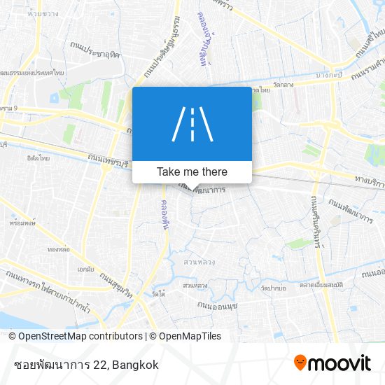 ซอยพัฒนาการ 22 map