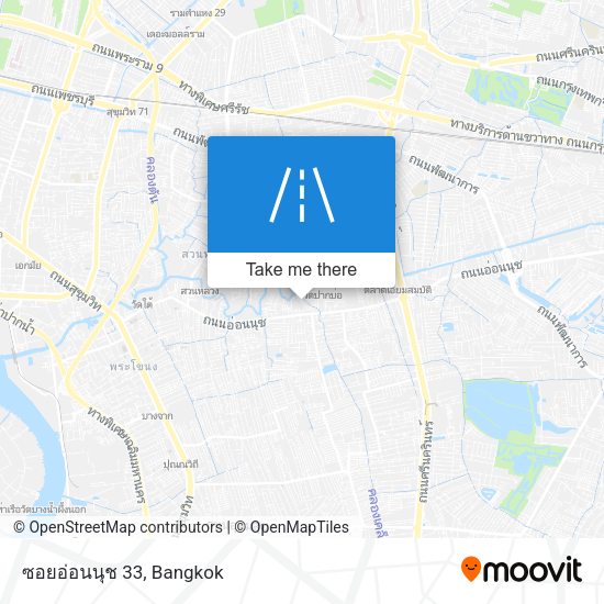 ซอยอ่อนนุช 33 map