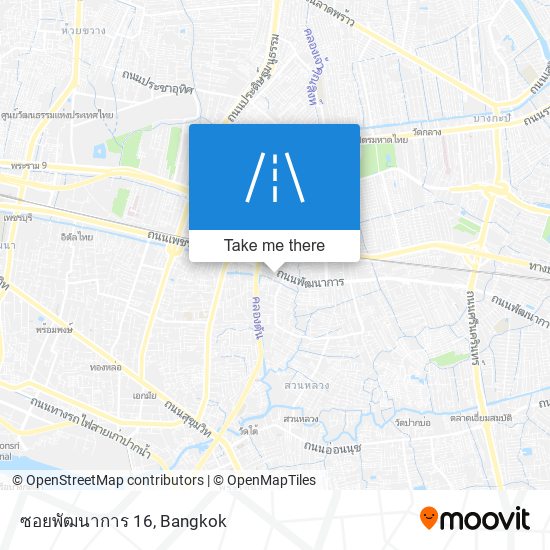 ซอยพัฒนาการ 16 map