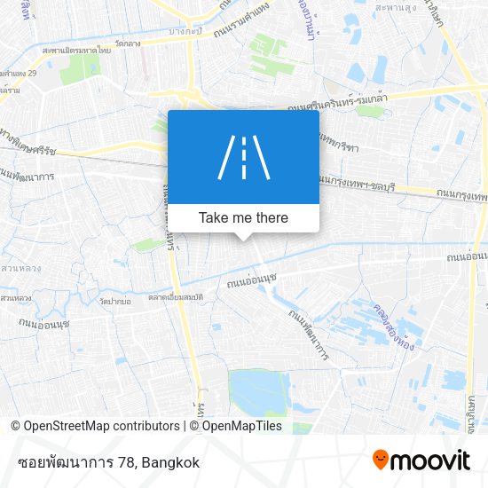 ซอยพัฒนาการ 78 map
