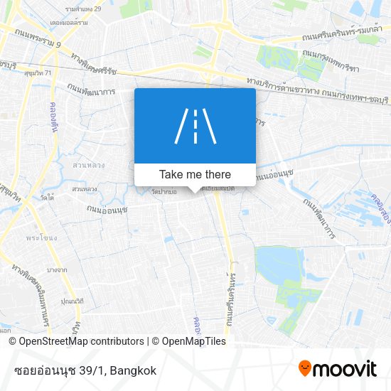 ซอยอ่อนนุช 39/1 map