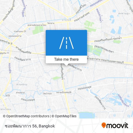 ซอยพัฒนาการ 56 map