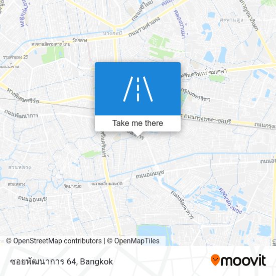 ซอยพัฒนาการ 64 map
