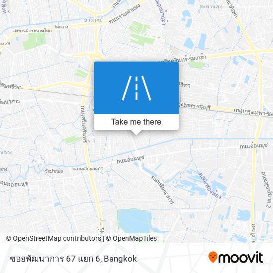 ซอยพัฒนาการ 67 แยก 6 map