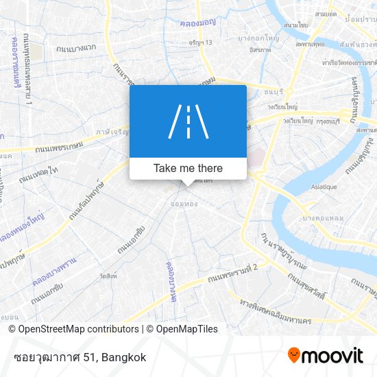 ซอยวุฒากาศ 51 map