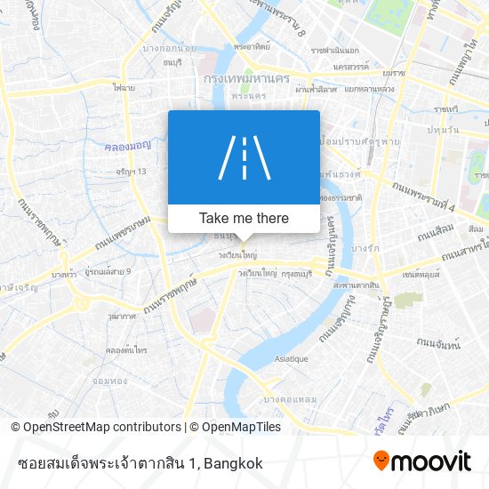 ซอยสมเด็จพระเจ้าตากสิน 1 map