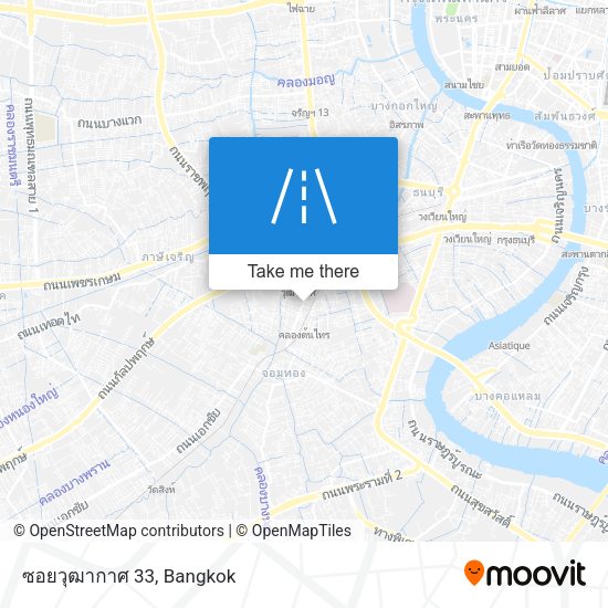 ซอยวุฒากาศ 33 map