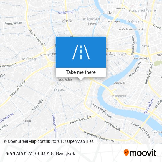 ซอยเทอดไท 33 แยก 8 map
