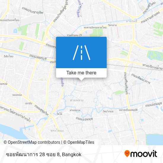 ซอยพัฒนาการ 28 ซอย 8 map