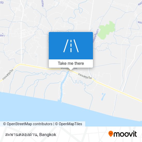สะพานคลองด่าน map