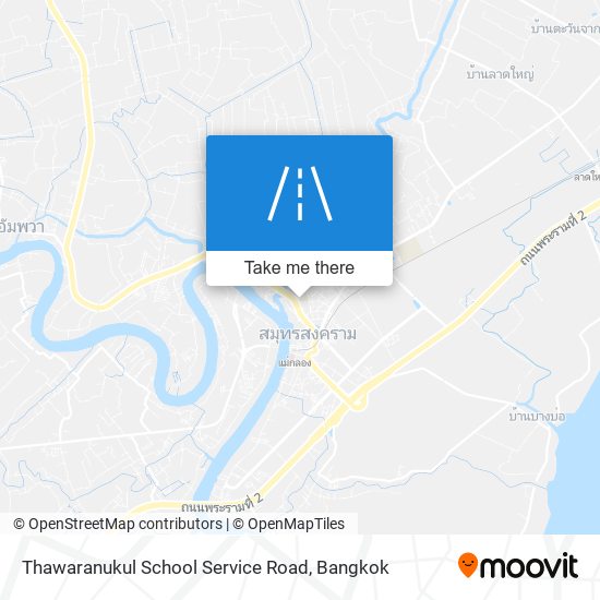 Thawaranukul School Service Road map