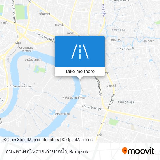 ถนนทางรถไฟสายเก่าปากน้ำ map