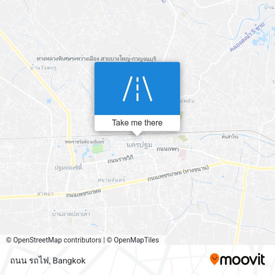 ถนน รถไฟ map
