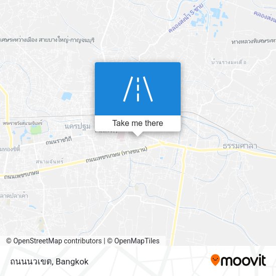ถนนนวเขต map