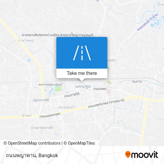 ถนนพญาพาน map