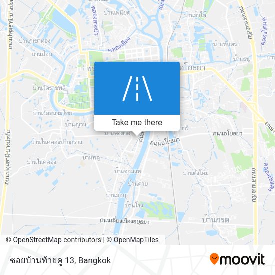 ซอยบ้านท้ายคู 13 map