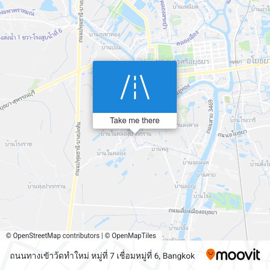 ถนนทางเข้าวัดทำใหม่ หมู่ที่ 7 เชื่อมหมู่ที่ 6 map