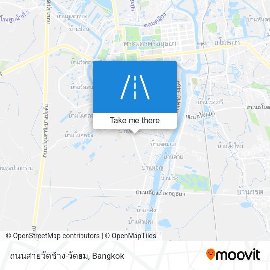 ถนนสายวัดช้าง-วัดยม map