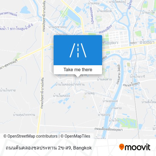 ถนนคันคลองชลประทาน 2ข-ส9 map