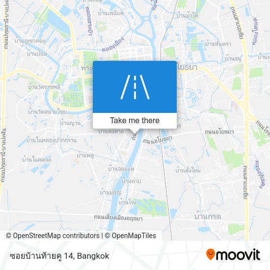 ซอยบ้านท้ายคู 14 map