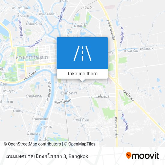 ถนนเทศบาลเมืองอโยธยา 3 map