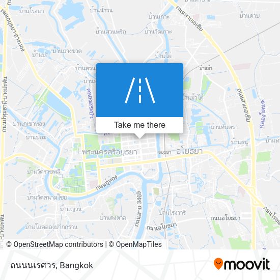 ถนนนเรศวร map