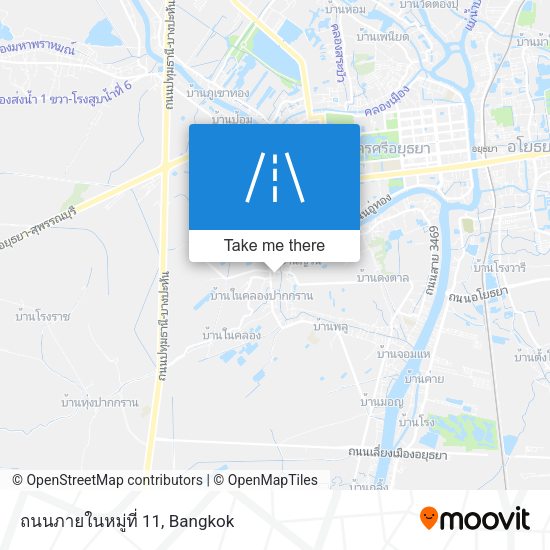 ถนนภายในหมู่ที่ 11 map