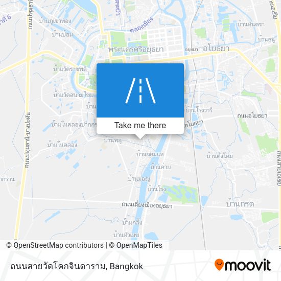 ถนนสายวัดโคกจินดาราม map