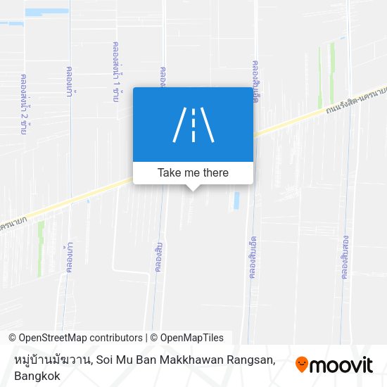 หมู่บ้านมัฆวาน, Soi Mu Ban Makkhawan Rangsan map