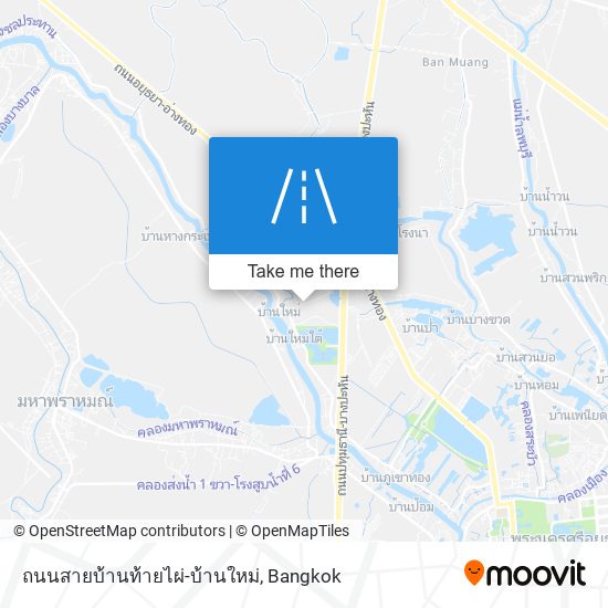 ถนนสายบ้านท้ายไผ่-บ้านใหม่ map