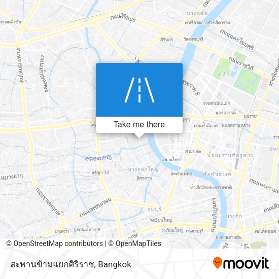 สะพานข้ามแยกศิริราช map