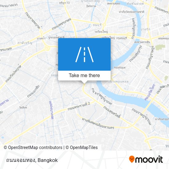 ถนนจอมทอง map
