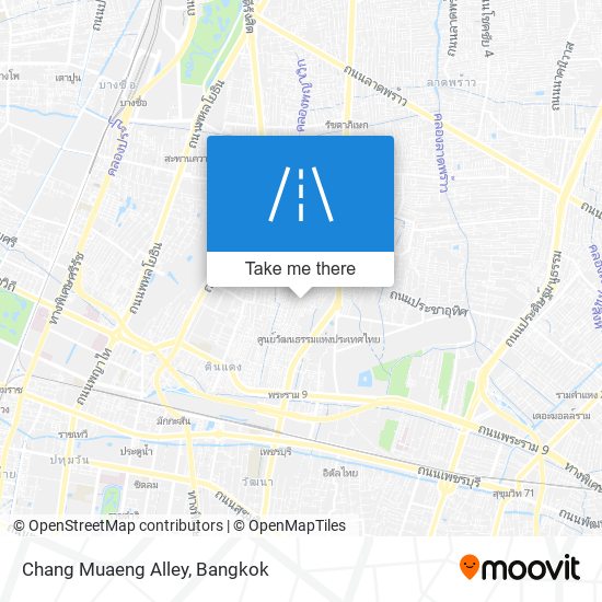 Chang Muaeng Alley map