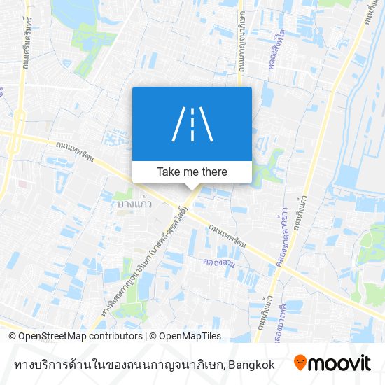 ทางบริการด้านในของถนนกาญจนาภิเษก map