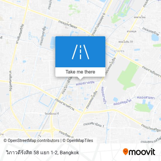 วิภาวดีรังสิต 58 แยก 1-2 map