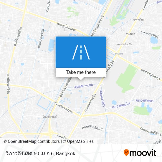 วิภาวดีรังสิต 60 แยก 6 map