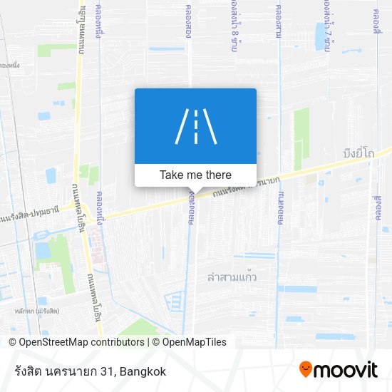 รังสิต นครนายก 31 map