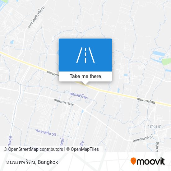 ถนนเทพรัตน map