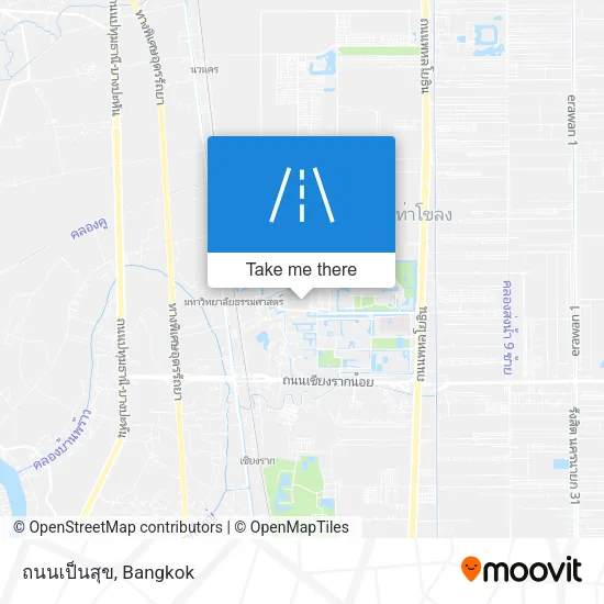 ถนนเป็นสุข map