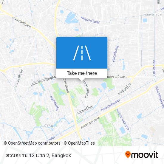 สวนสยาม 12 แยก 2 map