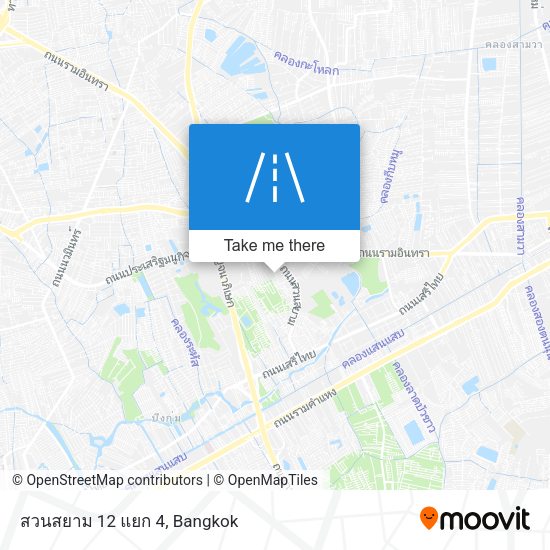 สวนสยาม 12 แยก 4 map