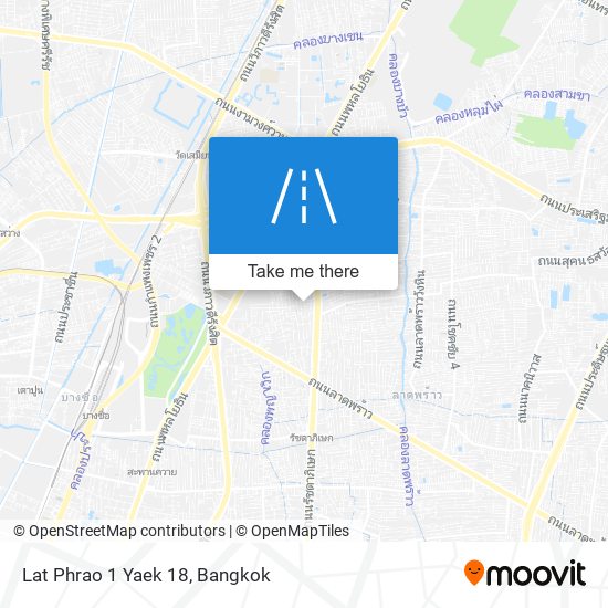 Lat Phrao 1 Yaek 18 map