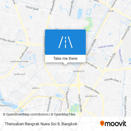 Thetsaban Rangrak Nuea Soi 8 map