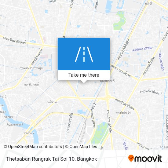 Thetsaban Rangrak Tai Soi 10 map
