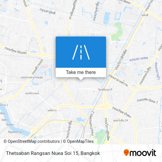 Thetsaban Rangsan Nuea Soi 15 map