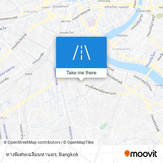 ทางพิเศษเฉลิมมหานคร map